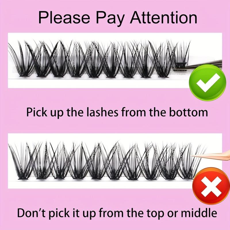 D Curl Mega Volume Lash Clusters 9 16mm DIY - 14 Rows