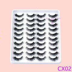 20 Pairs Soft Thick Cat Eye False Eyelashes Three-dimensional Simulation