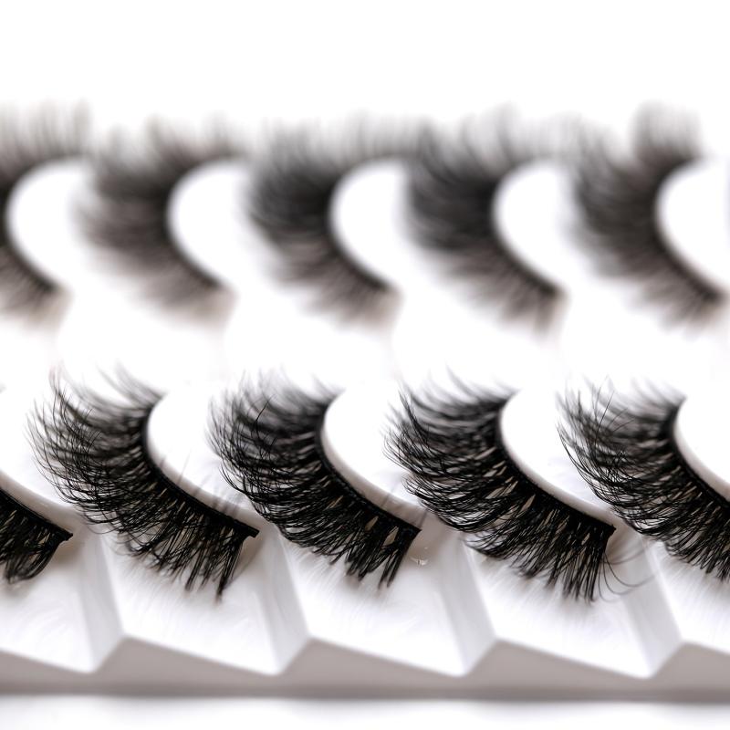 Cat Eye Lashes 3D Faux Mink Eyelashes Fluffy False Lashes Extension