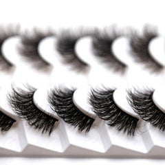 Cat Eye Lashes 3D Faux Mink Eyelashes Fluffy False Lashes Extension
