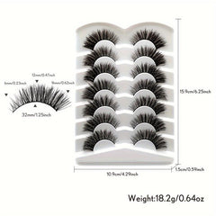 Cat Eye Lashes 3D Faux Mink Eyelashes Fluffy False Lashes Extension
