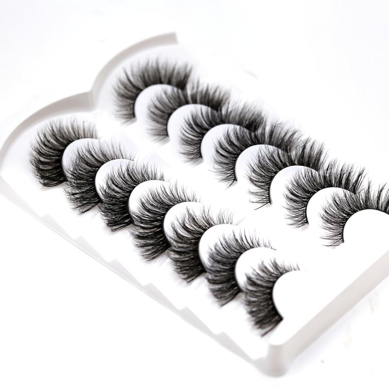 Cat Eye Lashes 3D Faux Mink Eyelashes Fluffy False Lashes Extension