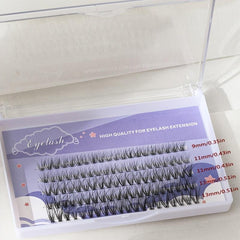 Mermaid Tail False Eyelash Clusters 9-13mm Natural Extensions
