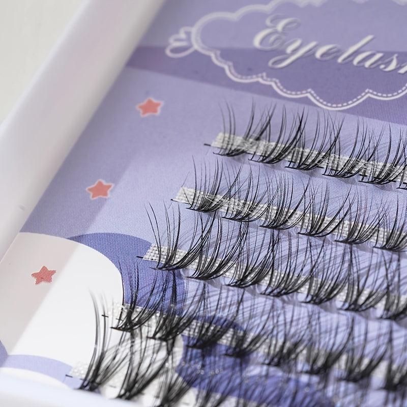 Mermaid Tail False Eyelash Clusters 9-13mm Natural Extensions