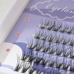 Mermaid Tail False Eyelash Clusters 9-13mm Natural Extensions