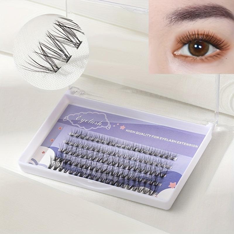 Mermaid Tail False Eyelash Clusters 9-13mm Natural Extensions