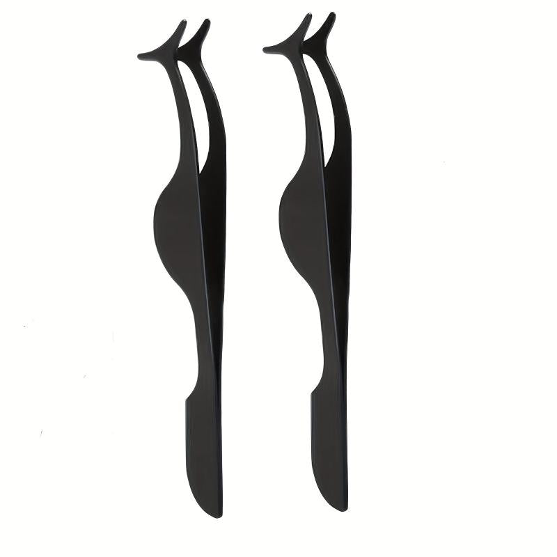 2pcs Eyelashes Tweezers False Eyelash Applicator Tool