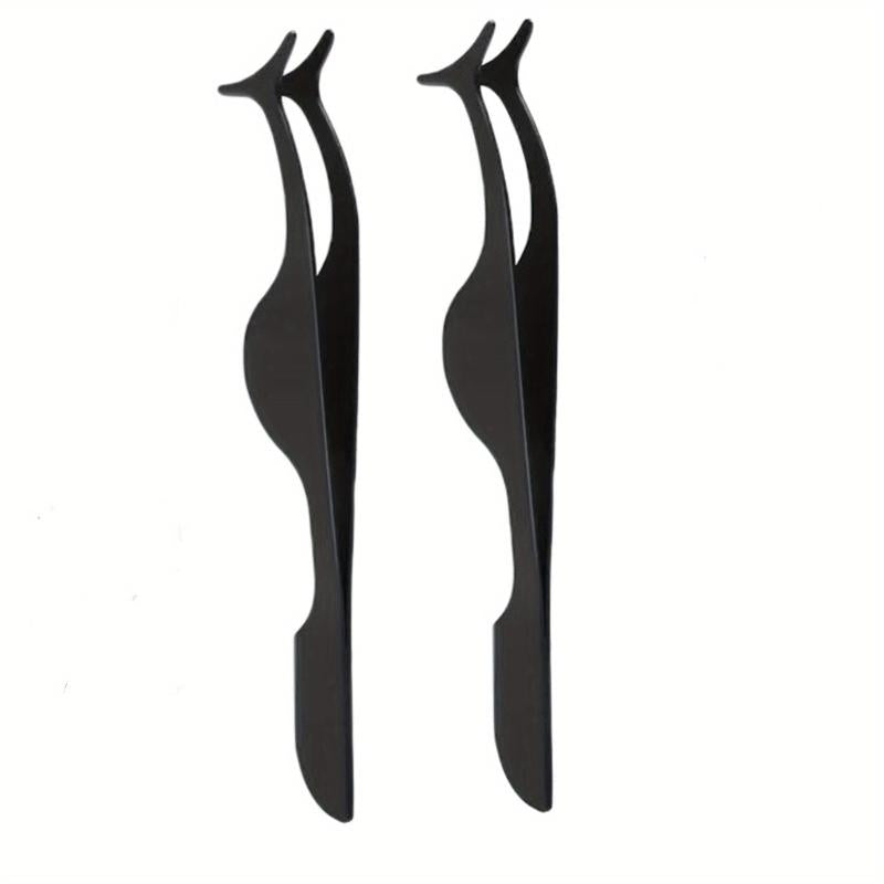 2pcs Eyelashes Tweezers False Eyelash Applicator Tool
