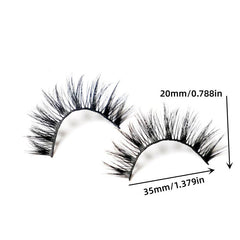 3D Curling Natural False Eyelashes 5 Pairs
