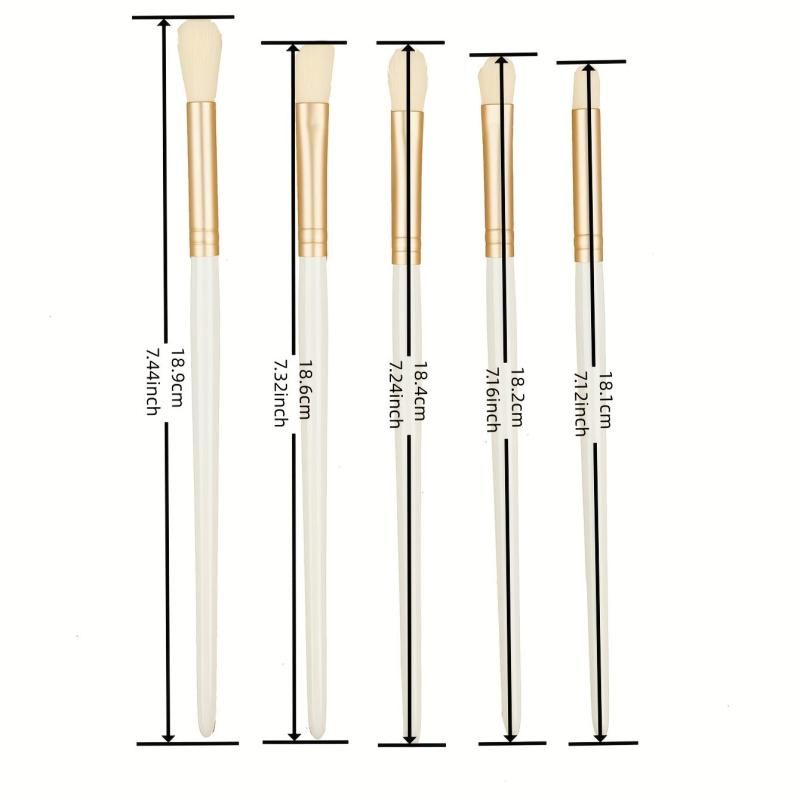 5pcs Soft Eyeshadow Brush Kit for Blending or Concealer Eye Makeup Brushes