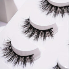 5 Pairs 14mm 3D Crisscross False Eyelashes Extension Cosplay Daily Makeup
