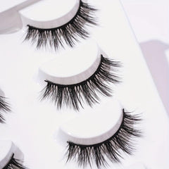 5 Pairs 14mm 3D Crisscross False Eyelashes Extension Cosplay Daily Makeup