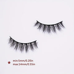 5 Pairs 14mm 3D Crisscross False Eyelashes Extension Cosplay Daily Makeup