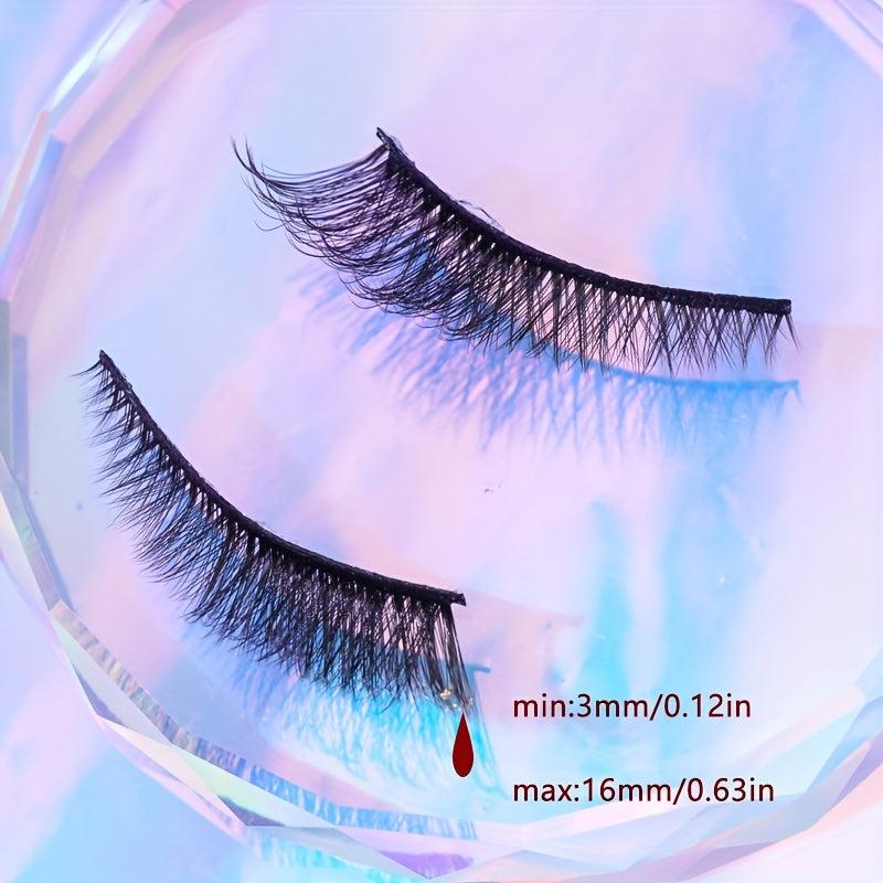 5 Pairs Cat Eye False Lashes 16mm Tail Volumized 5D Strip Eyelashes
