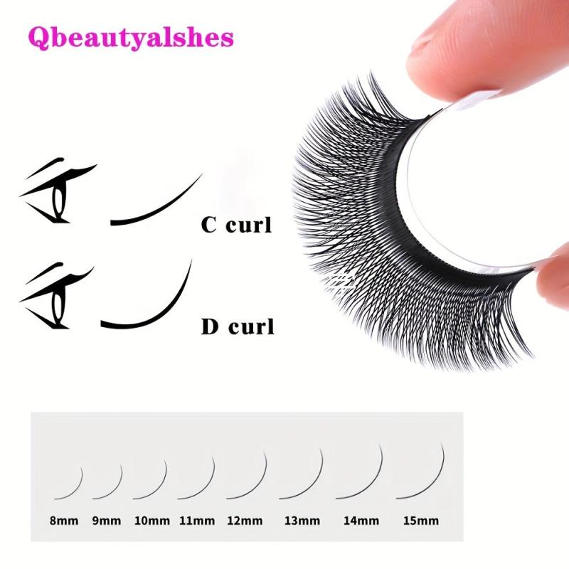 8 15mm Y Shape Eyelashes Individual Eyelashes D Curl 0.07mm