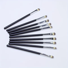 10 PCS Eye Makeup Brushes Set Soft Synthetic Hair Professional Cosmetic Tools