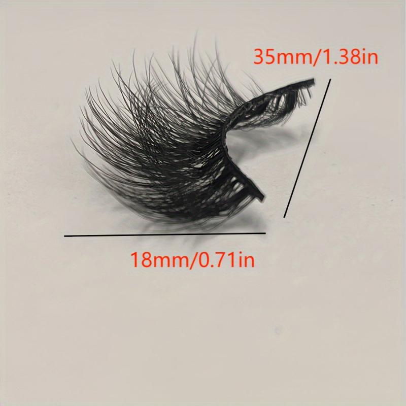 6 Pairs Natural Nude Crossed False Eyelashes Short Daily Wear Women