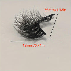 6 Pairs Natural Nude Crossed False Eyelashes Short Daily Wear Women