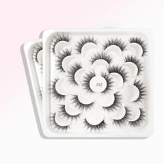 10 Pairs Thick Curling Crossed Lashes Doll Style Big Eye Makeup False Eyelashes