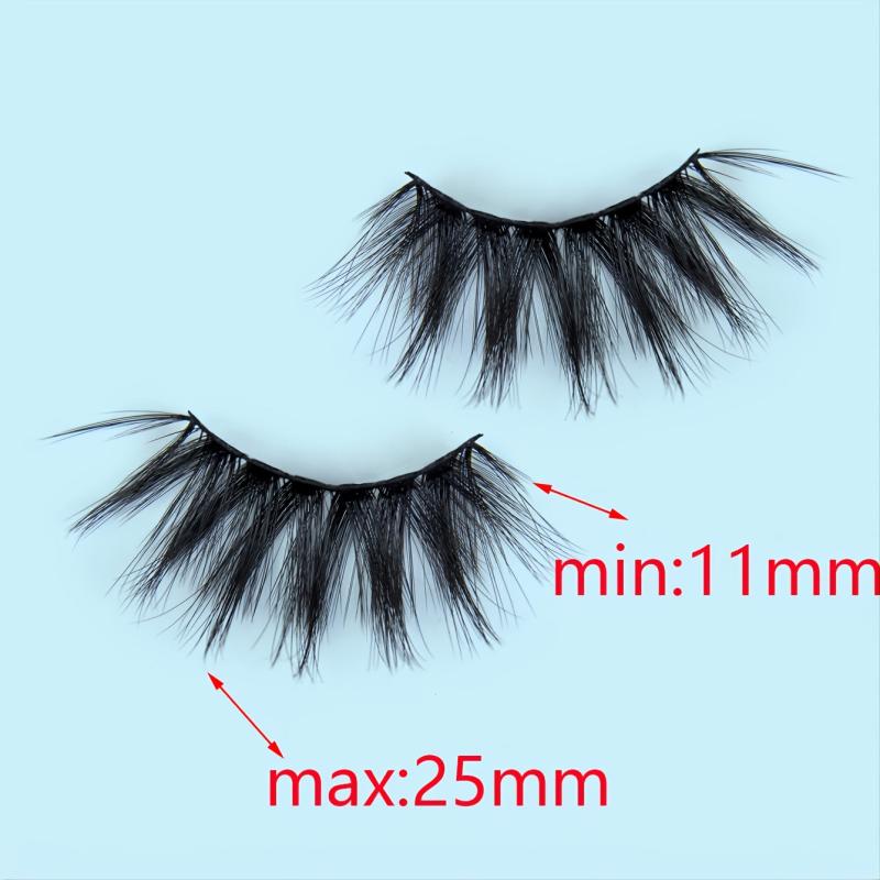 Christmas False Eyelashes Wispy Long Crisscross Style Fluffy Lashes