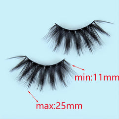 Christmas False Eyelashes Wispy Long Crisscross Style Fluffy Lashes