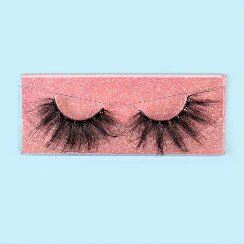 Christmas False Eyelashes Wispy Long Crisscross Style Fluffy Lashes