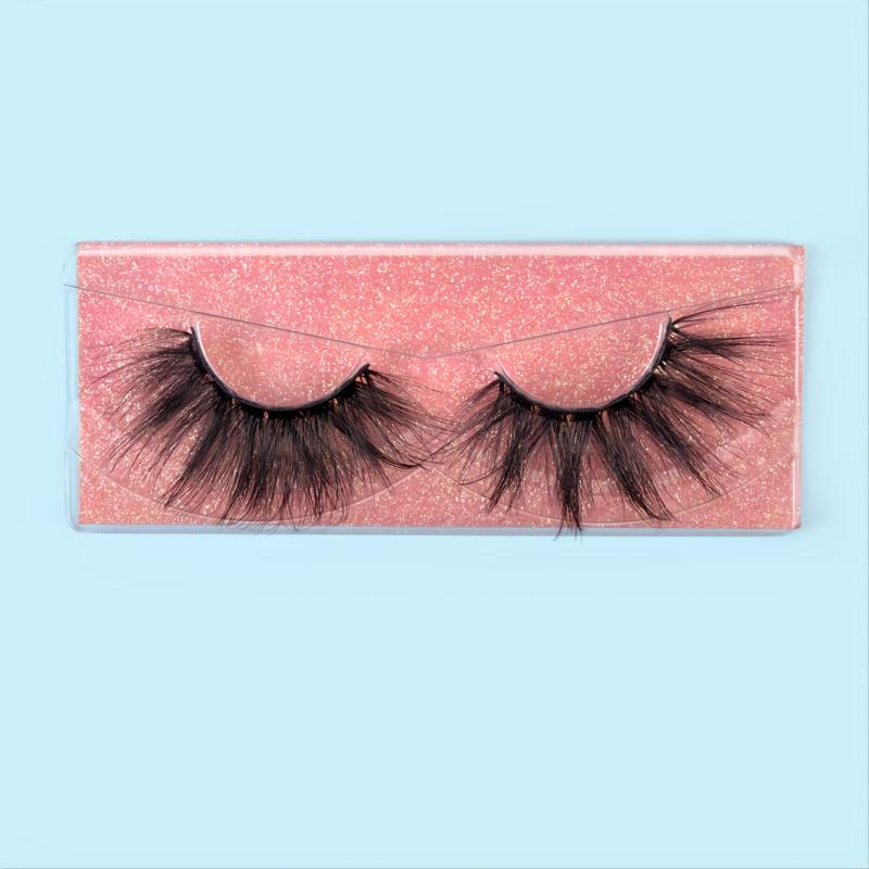 Christmas False Eyelashes Wispy Long Crisscross Style Fluffy Lashes