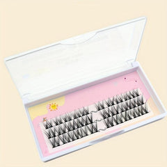 Cluster Segmented False Eyelashes Dense Cross Curling Realistic Self grafted