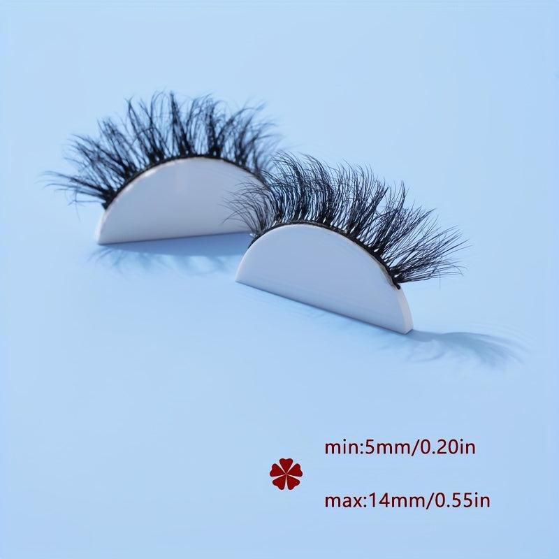 7 Pairs 5D Curly Cat Eye False Eyelashes 14mm