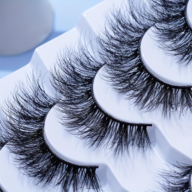 7 Pairs 5D Curly Cat Eye False Eyelashes 14mm