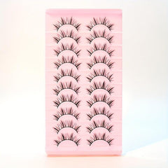 Natural Look False Eyelashes Fox Eyes Makeup Short Eyelashes