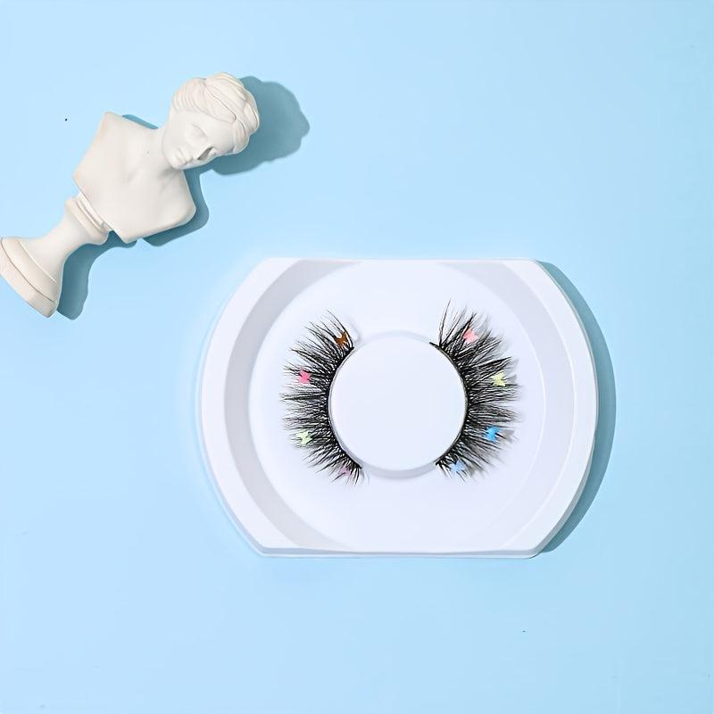 Sequin Butterfly False Eyelashes for Christmas