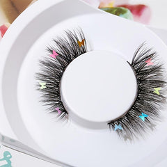 Sequin Butterfly False Eyelashes for Christmas