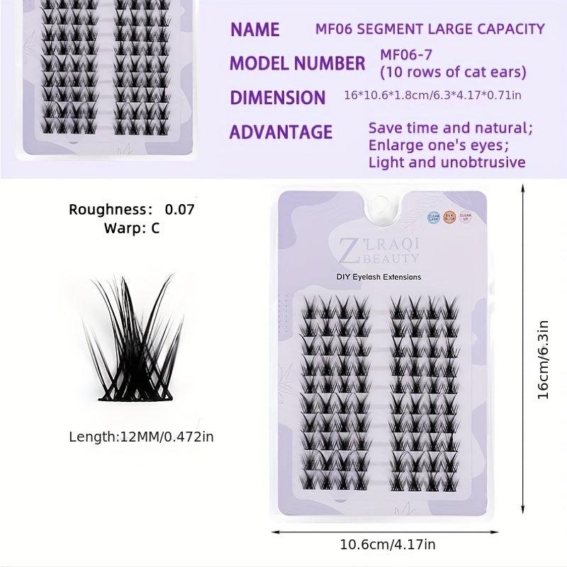 Individual Cluster Lashes Big Eye Makeup False Eyelashes