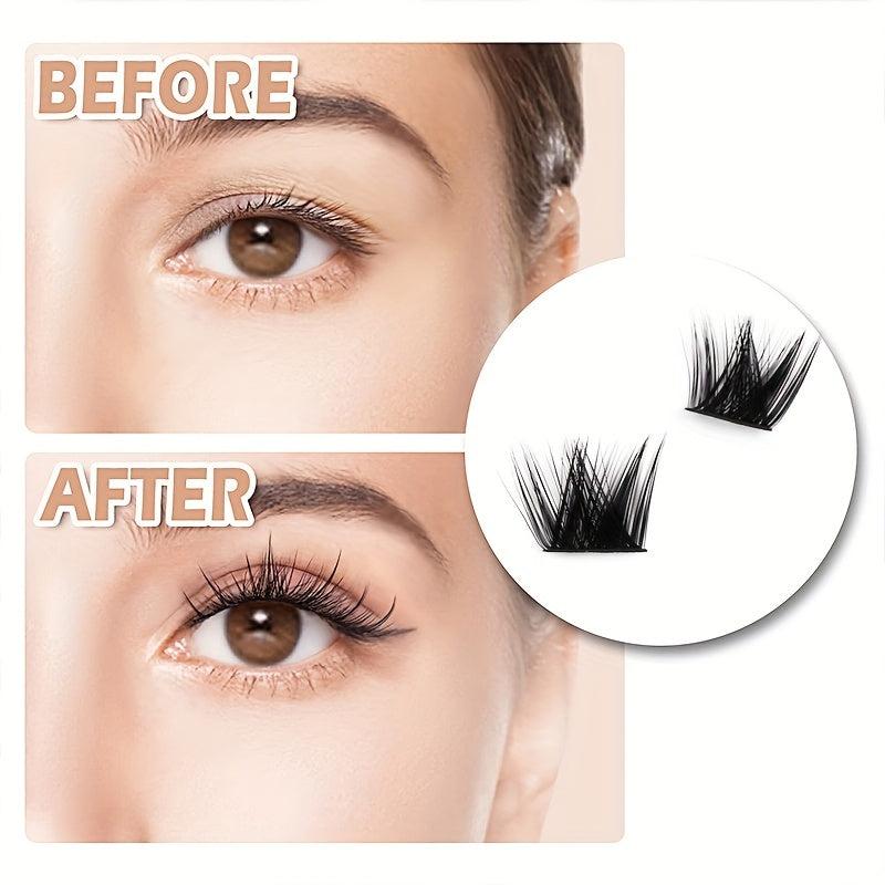 10 Rows Segmented False Eyelashes for Big Eye Makeup