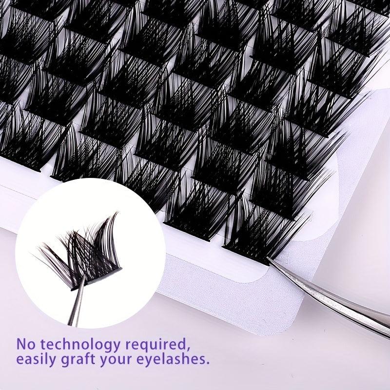 10 Rows Segmented False Eyelashes for Big Eye Makeup