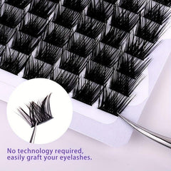 10 Rows Segmented False Eyelashes for Big Eye Makeup