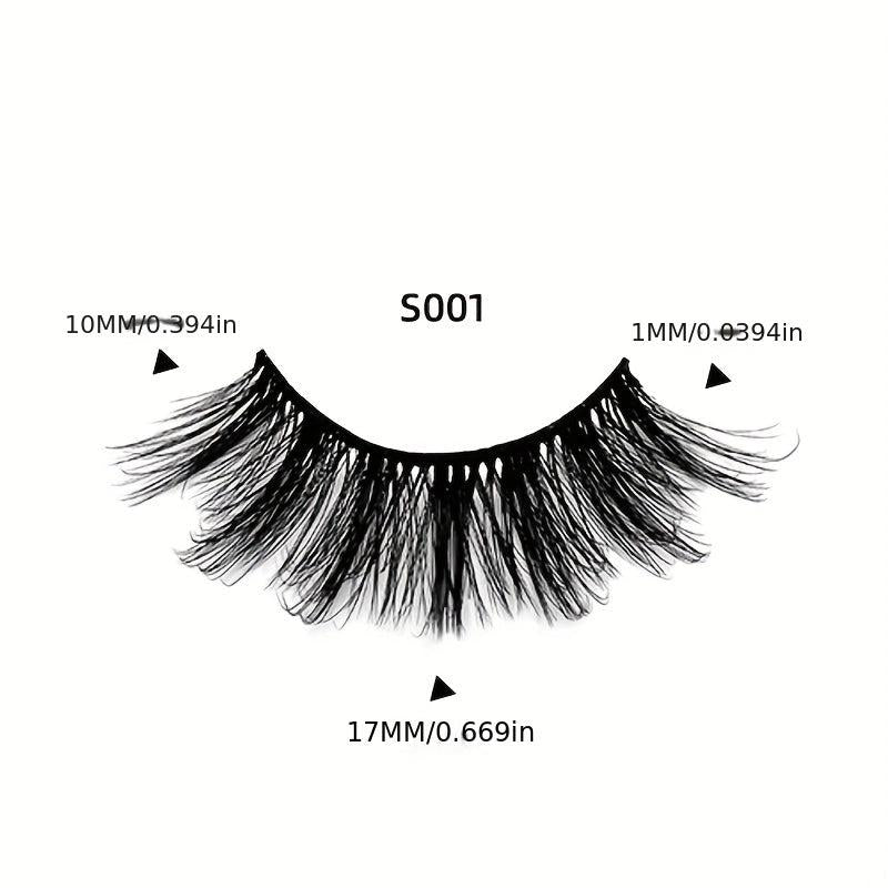 4 Pairs Messy Thick 3D Layered False Eyelashes