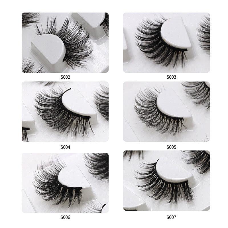 4 Pairs Messy Thick 3D Layered False Eyelashes