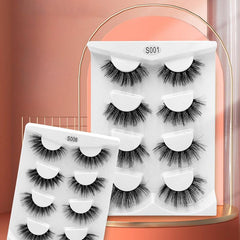 4 Pairs Messy Thick 3D Layered False Eyelashes