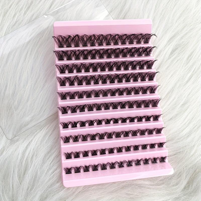 120pcs Cluster Lashes Individual Lash Extensions Soft Natural False Eyelashes