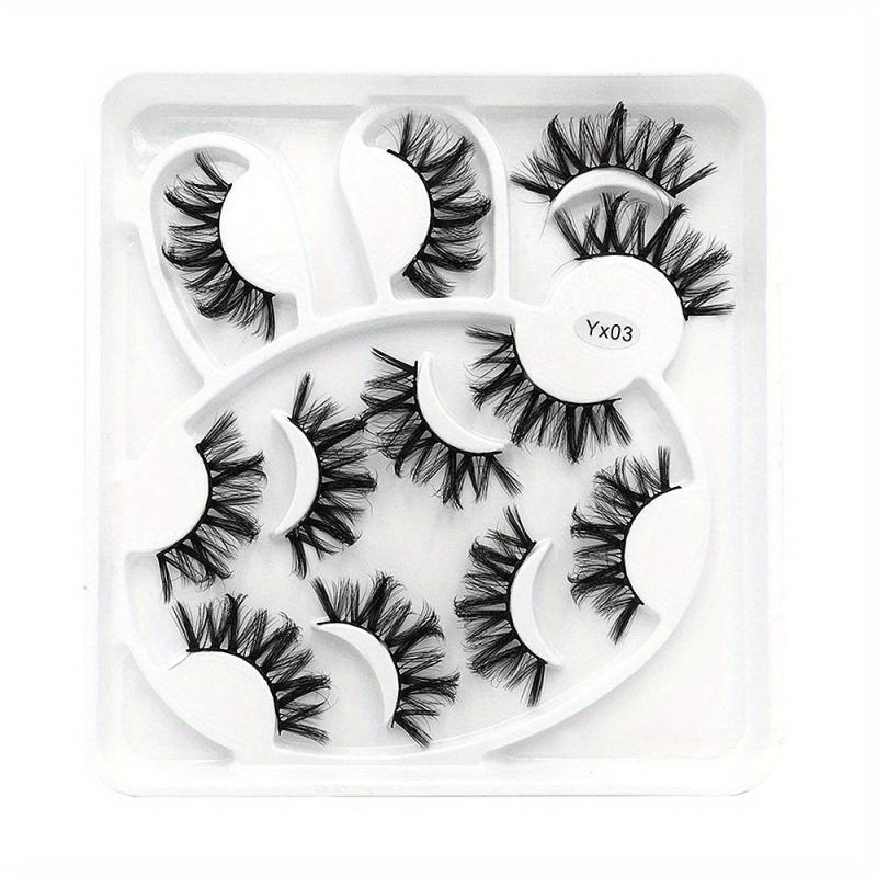 6 Pairs 6D Fluffy Mink Hair False Eyelashes