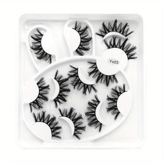6 Pairs 6D Fluffy Mink Hair False Eyelashes