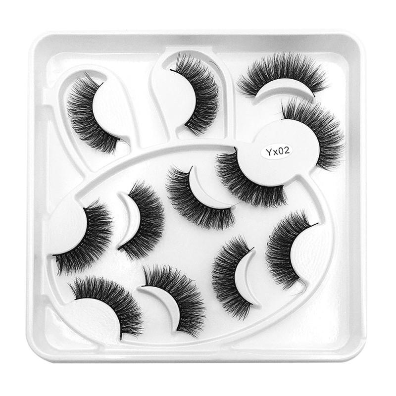 6 Pairs 6D Fluffy Mink Hair False Eyelashes