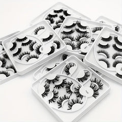 6 Pairs 6D Fluffy Mink Hair False Eyelashes