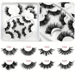 6 Pairs 6D Fluffy Mink Hair False Eyelashes