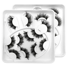 6 Pairs 6D Fluffy Mink Hair False Eyelashes