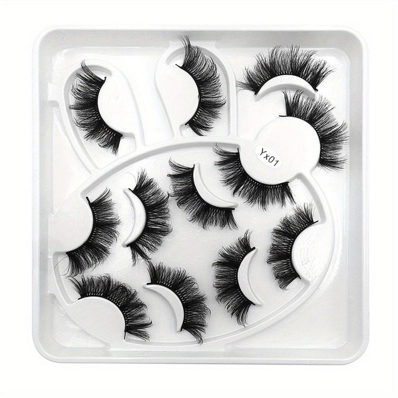 6 Pairs 6D Fluffy Mink Hair False Eyelashes
