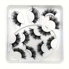 6 Pairs 6D Fluffy Mink Hair False Eyelashes