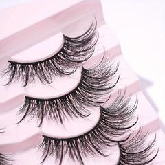 7 Pairs Fluffy Curly Crisscross Style False Eyelashes